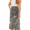 Sequoia Γυναικεία Φούστα 1166 Animal Print Μπεζ/Καφέ