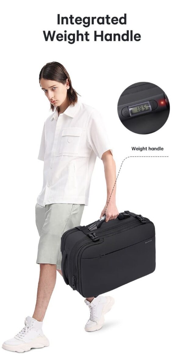 Σακίδιο πλάτης vacuum Tsa Lock με ζυγαριά 36L Laptop 17,3” Bange 1909-8 μαύρο