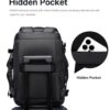 Σακίδιο πλάτης vacuum Tsa Lock με ζυγαριά 36L Laptop 17,3” Bange 1909-8 μαύρο
