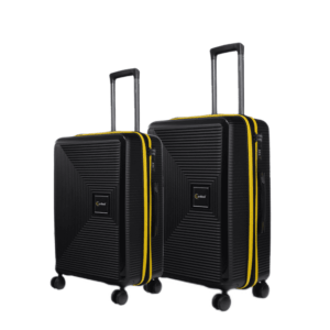 Βαλίτσες σετ Newcom (ABS+PC) μεσαία μεγάλη N1490 μαύρο