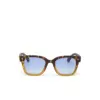 Okkia γυαλιά ηλίου Giovanni - Unisex Havana Yellow (blue lenses)