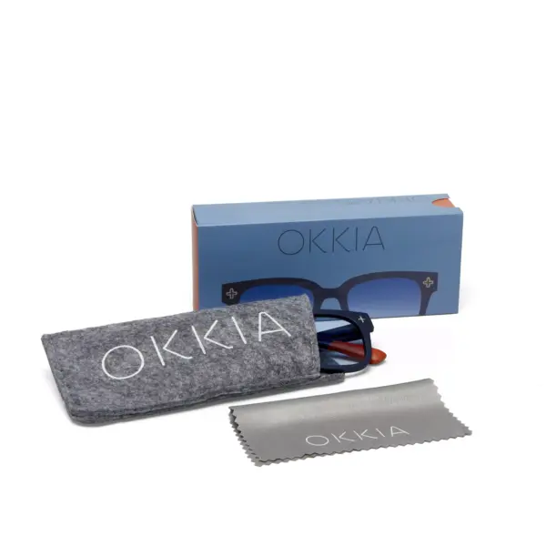 Okkia γυαλιά ηλίου Giovanni - Unisex Midnight (blue lenses)