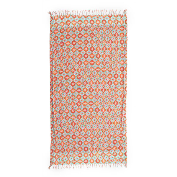 Verde Γυναικεία Πετσέτα Θαλάσσης 61-0019 Cotton Ινδίας Πολύχρωμο