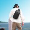 Τσαντάκι ώμου χιαστί crossbody Bange 7795 μαύρο