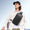 Τσαντάκι ώμου χιαστί crossbody Bange 7795 μαύρο