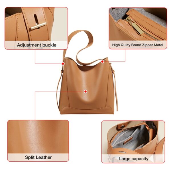 Δερμάτινη Γυναικεία Τσάντα Shopper ‘Ωμου Foxer 9136015F μαύρο