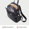 Δερμάτινo Γυναικείo Σακίδιο Πλάτης  Foxer 9141V007F μαύρο