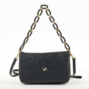 Τσάντα φάκελος clutch JH2210 - Ασπρο/Μαύρο