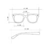 Okkia γυαλιά ηλίου Giovanni - Black and grey (blue lenses)