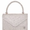 Τσάντα φάκελος clutch JH2209 - Ασημί
