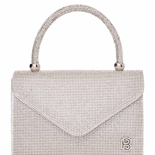 Τσάντα φάκελος clutch JH2209 - Ασημί