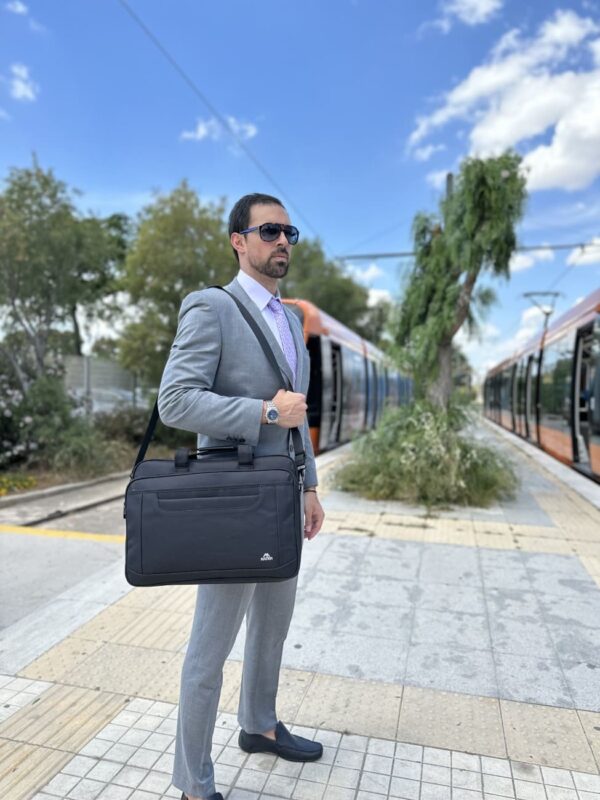 Υφασμάτινος Χαρτοφύλακας Matein 17'' laptop 21L 1172 μαύρο