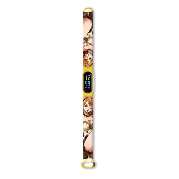 Παιδικό Αδιάβροχο Ρολόι Naruto με οθόνη Led AG-056 Κίτρινο