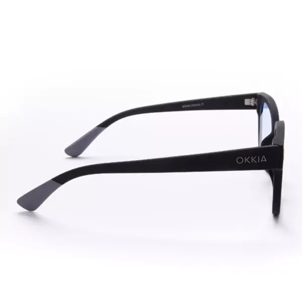 Okkia γυαλιά ηλίου Giovanni - Black and grey (blue lenses)