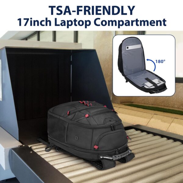 Σακίδιο πλάτης Travel Usb 40L Laptop 17,3” Matein 1714 μαύρο