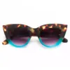 Okkia γυαλιά ηλίου Claudia Big Cat Eye - Havana and blue