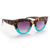 Okkia γυαλιά ηλίου Claudia Big Cat Eye - Havana and blue