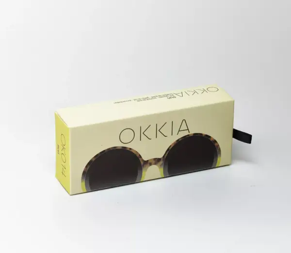 Okkia γυαλιά ηλίου Monica Round - Havana yellow