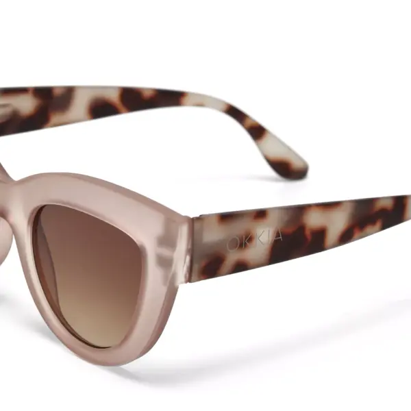 Okkia γυαλιά ηλίου Claudia Big Cat Eye - Pink Havana