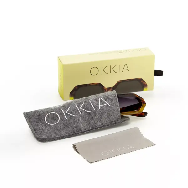 Okkia Γυναικεία γυαλιά Andrea - Havana yellow