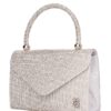 Τσάντα φάκελος clutch JH2209 - Ασημί