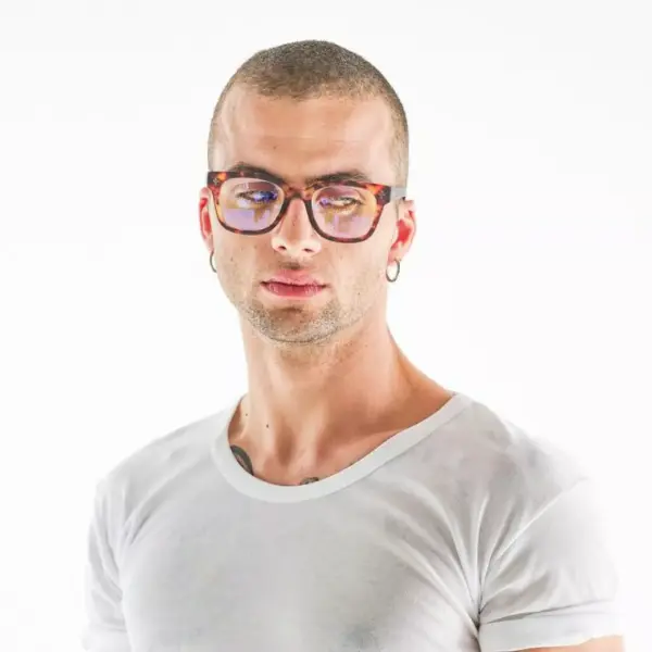 Okkia Γυαλιά Προστασίας Οθόνης Unisex Giovanni (blue lenses) Havana and blue