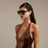 Okkia γυαλιά ηλίου Claudia Big Cat Eye - Black