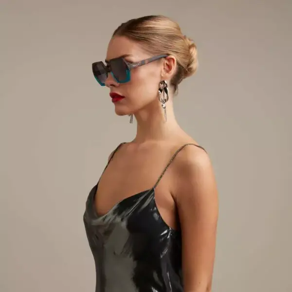 Okkia γυαλιά ηλίου Emma - Havana and blue