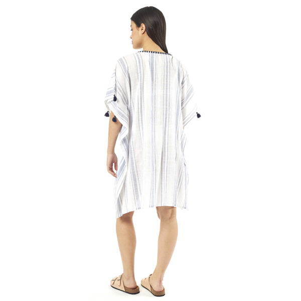 Verde Γυναικείo Καφτάνι 47-0071 Cotton Ινδίας Εκρού