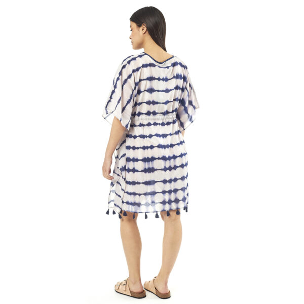 Verde Γυναικείo Καφτάνι 47-0077 Cotton Ινδίας Μπλέ