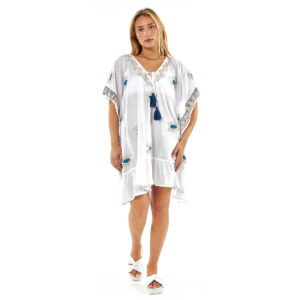 BLE ΦΟΡΕΜΑ ΜΑΚΡΥΜΑΝΙΚΟ ΣΕ ΜΑΥΡΟ ΧΡΩΜΑ ME LUREX ONE SIZE (100% VISCOSE)