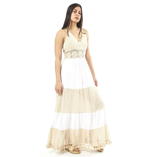 Verde Γυναικείο Φόρεμα 52-0056 60%Ρεγιόν 40%Cotton Ινδίας Πολύχρωμο