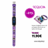 Sequoia Αδιάβροχο Ρολόι LED με Λουράκι Καουτσούκ και Σχέδιο AG-135 πορτοκαλί