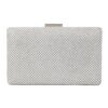 Τσάντα φάκελος clutch JH2230 - Ασημί