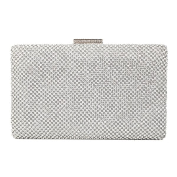 Τσάντα φάκελος clutch JH2230 - Ασημί