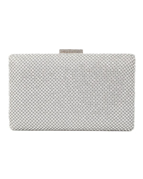 Τσάντα φάκελος clutch JH2230 - Ασημί