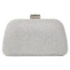 Τσάντα φάκελος clutch JH2232 - Ασημί