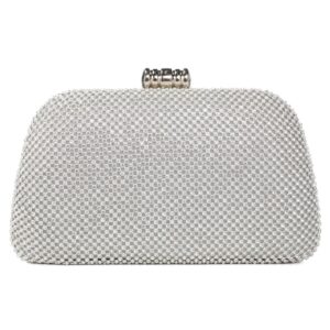 Τσάντα φάκελος clutch JH2229 - Ασημί