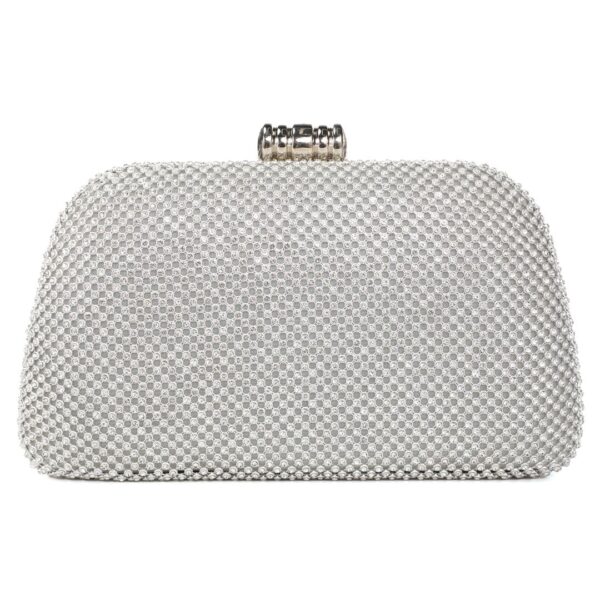 Τσάντα φάκελος clutch JH2232 - Ασημί