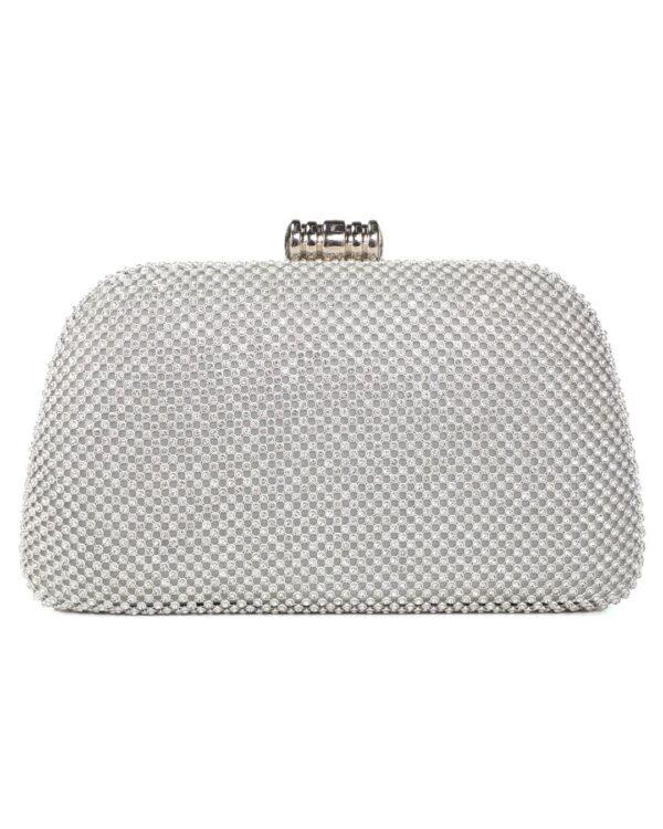 Τσάντα φάκελος clutch JH2232 - Ασημί