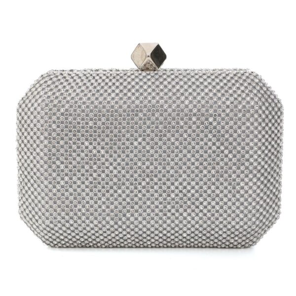 Τσάντα φάκελος clutch JH2225 - Ασημί