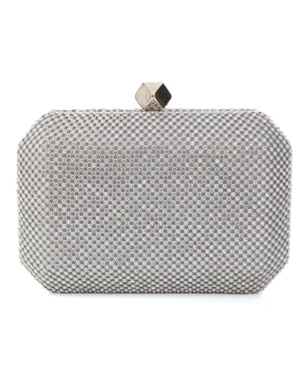 Τσάντα φάκελος clutch JH2225 - Ασημί