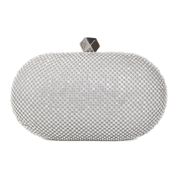 Τσάντα φάκελος clutch JH2226 - Ασημί