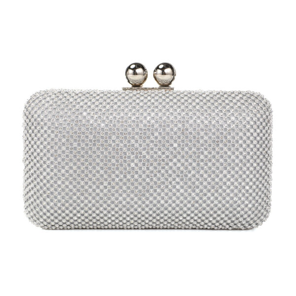 Τσάντα φάκελος clutch JH2227 - Ασημί