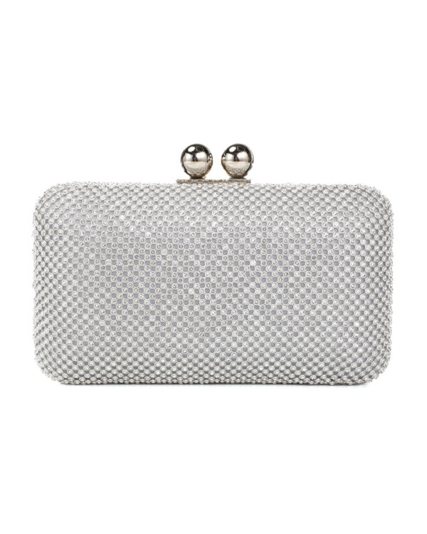 Τσάντα φάκελος clutch JH2227 - Ασημί