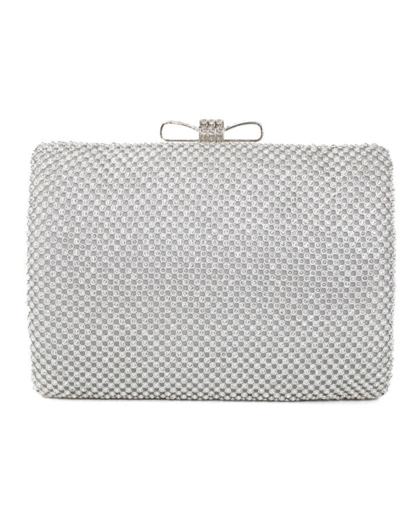 Τσάντα φάκελος clutch JH2228 - Ασημί