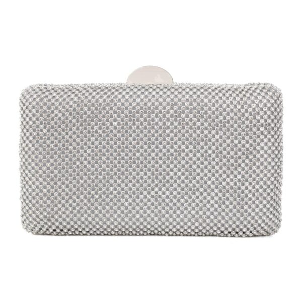Τσάντα φάκελος clutch JH2231 - Ασημί