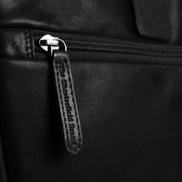Chesterfield Leather Laptop Bag Seth Black