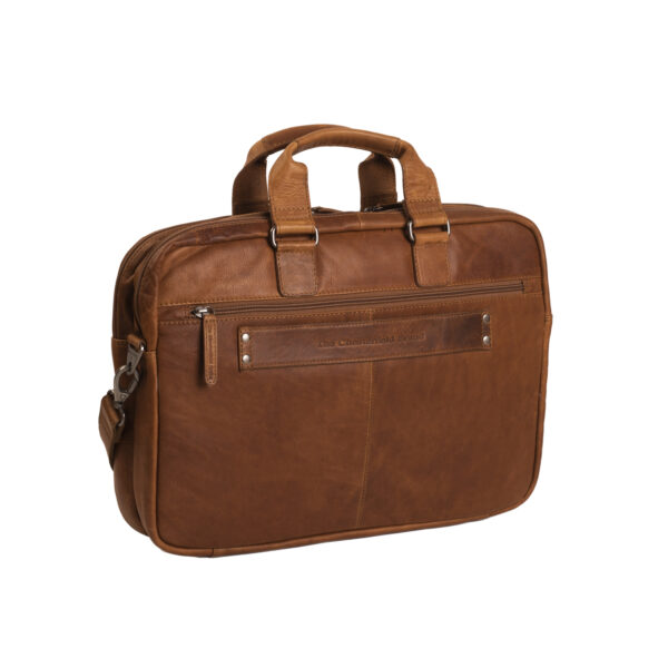 Chesterfield Leather Laptop Bag Seth Cognac