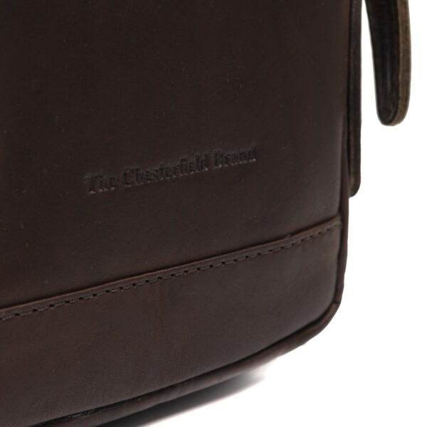 Chesterfield Leather Crossbody Bag Riga Brown